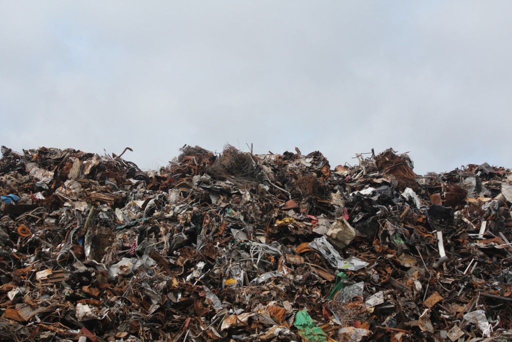 scrap metal trash landfill