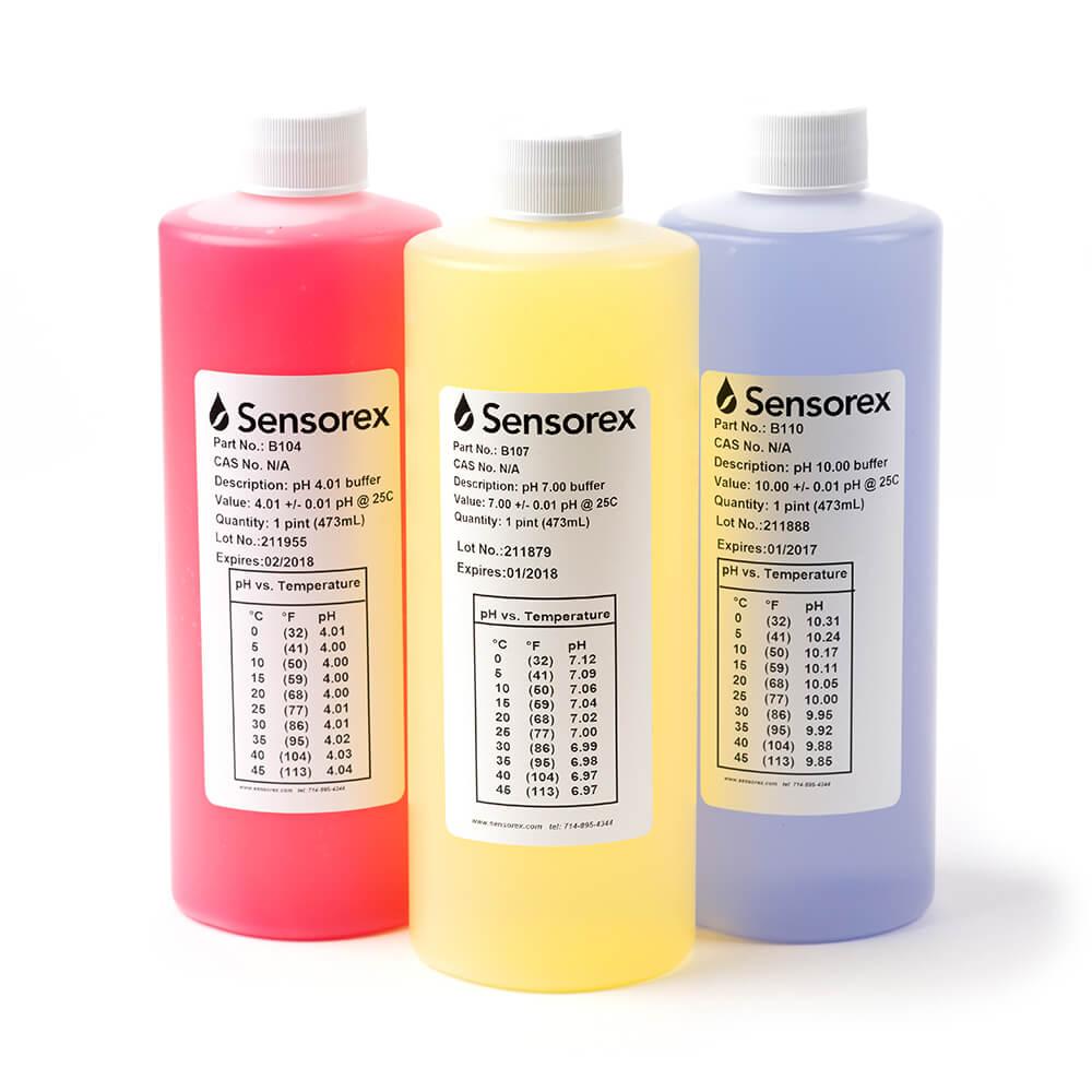 Proberen vlam kandidaat pH Buffer Solutions | Calibration Kits | Sensorex Corp